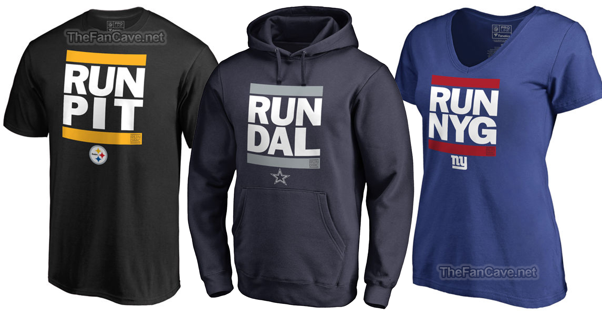 run-dmc nfl sports collection, shirts, sweaters, football